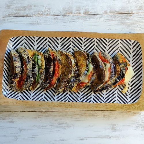 Fırında Patlıcan Taco – Domates Soslu, Kaşarlı Patlıcan Tarifi