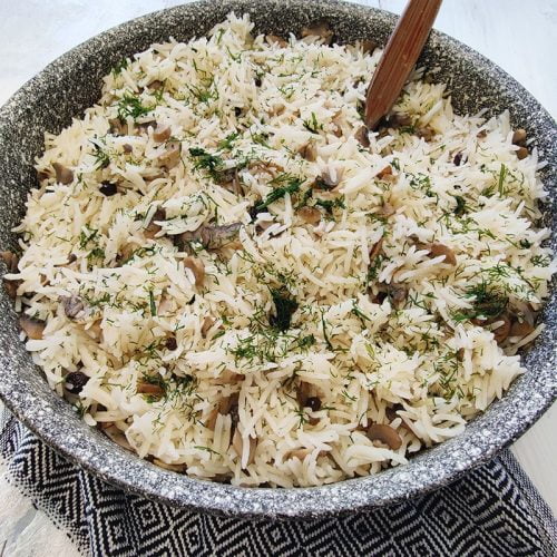 Mantarlı Pirinç Pilavı